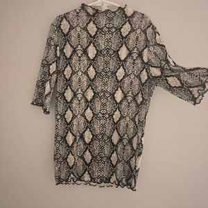 snake print top
